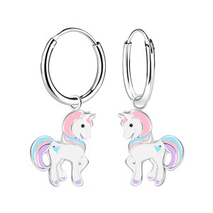 Unicorn Hoop Earrings