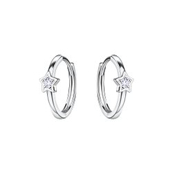 Star Huggie Hoops